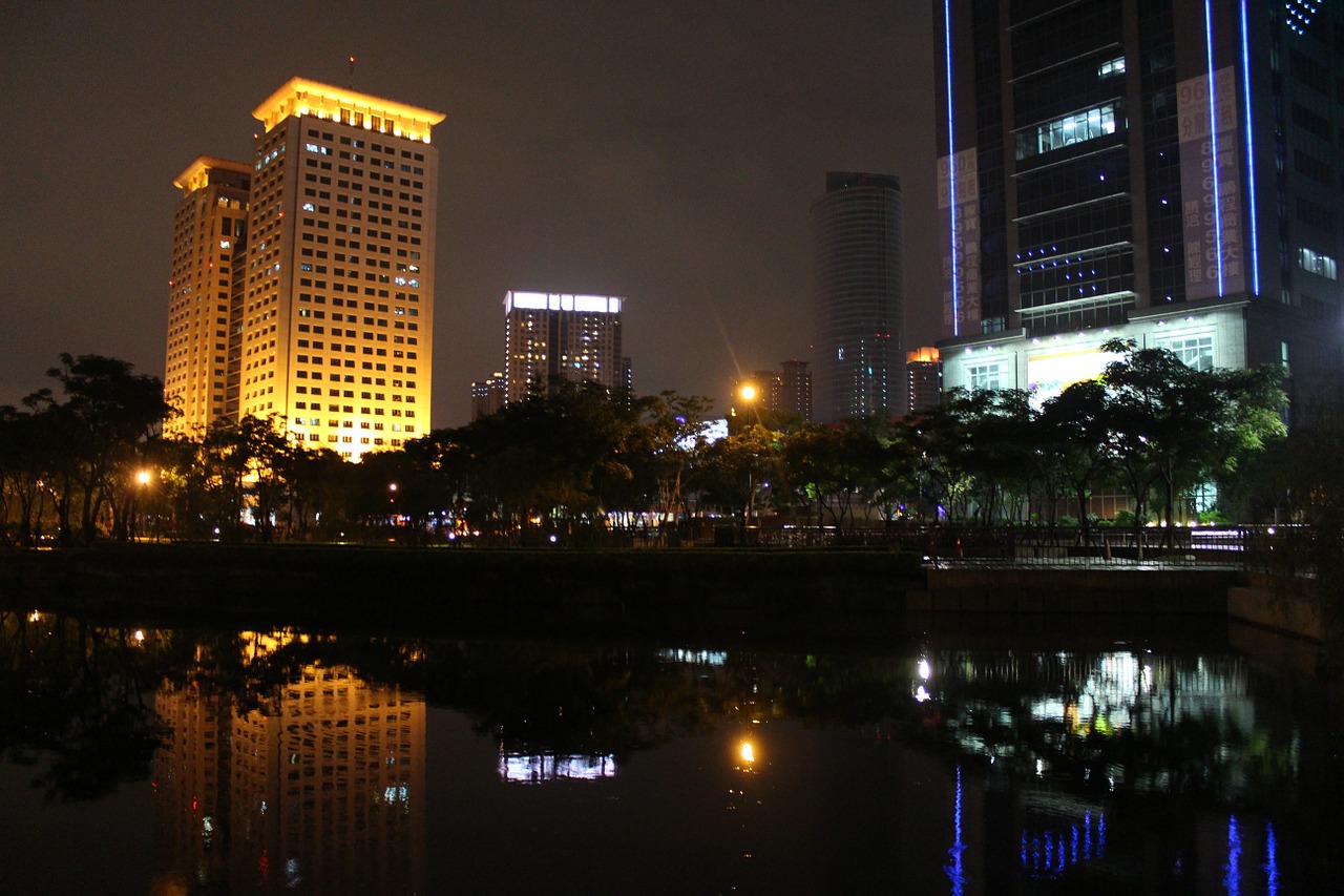 Naktinis Vaizdas, Statyba, Atspindys, Itabashi, Naujas Taipei Miestas, Taivanas, Nemokamos Nuotraukos,  Nemokama Licenzija