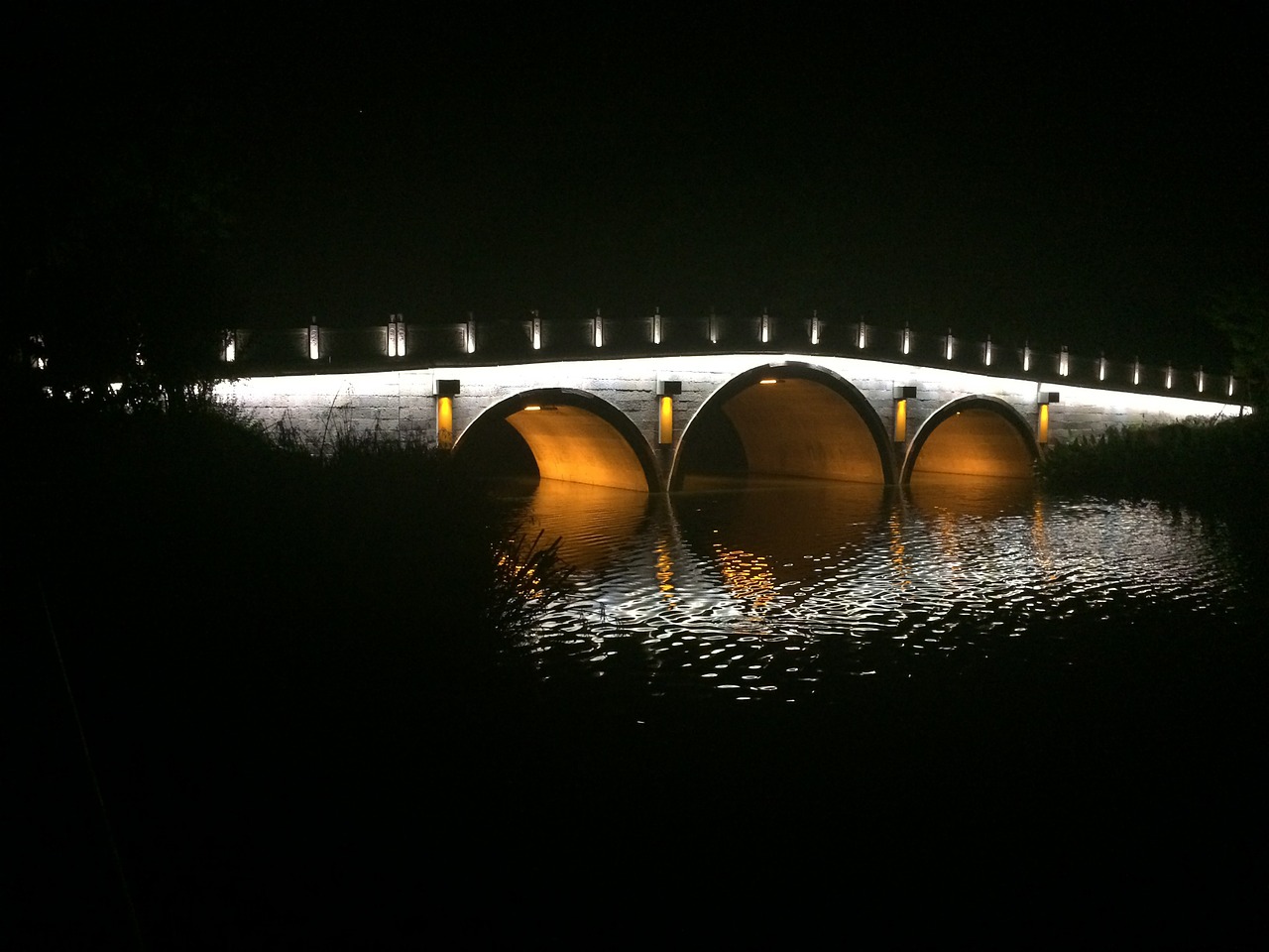 Naktinis Vaizdas, Baimahu, Arkos Tiltas, Hangzhou, Nemokamos Nuotraukos,  Nemokama Licenzija
