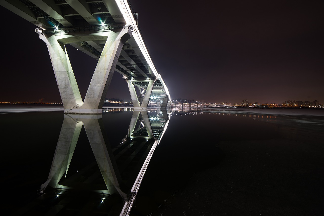 Naktinis Vaizdas, Amso Tiltas, Seulas, Naktinis Tilto Vaizdas, Nemokamos Nuotraukos,  Nemokama Licenzija