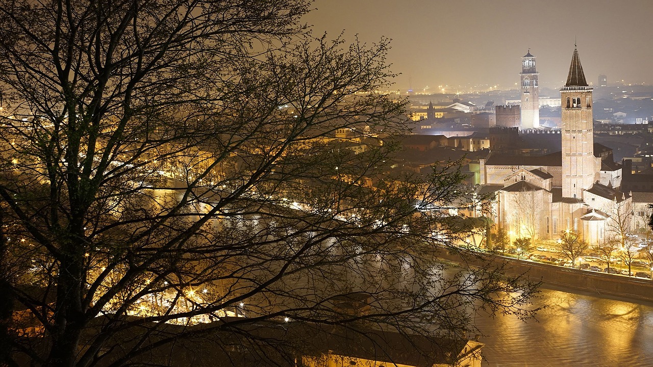 Naktinis Vaizdas, Verona, Miestas, Nemokamos Nuotraukos,  Nemokama Licenzija