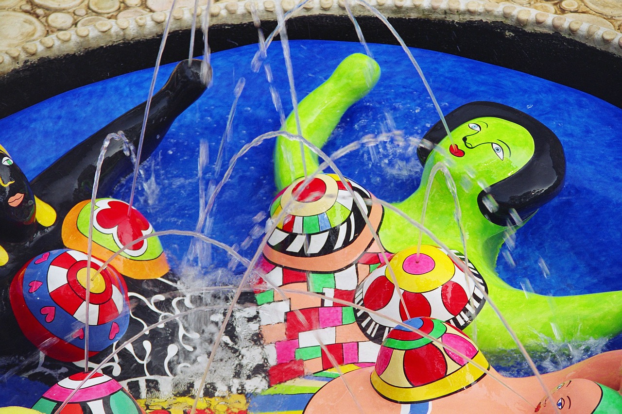 Niki De Saint Phalle, Menas, Menininkas, Skulptūra, Toskana, Capalbio, Il Giardino Dei Tarocchi, Sodas Tarot, Stebuklų Parkas, Nana