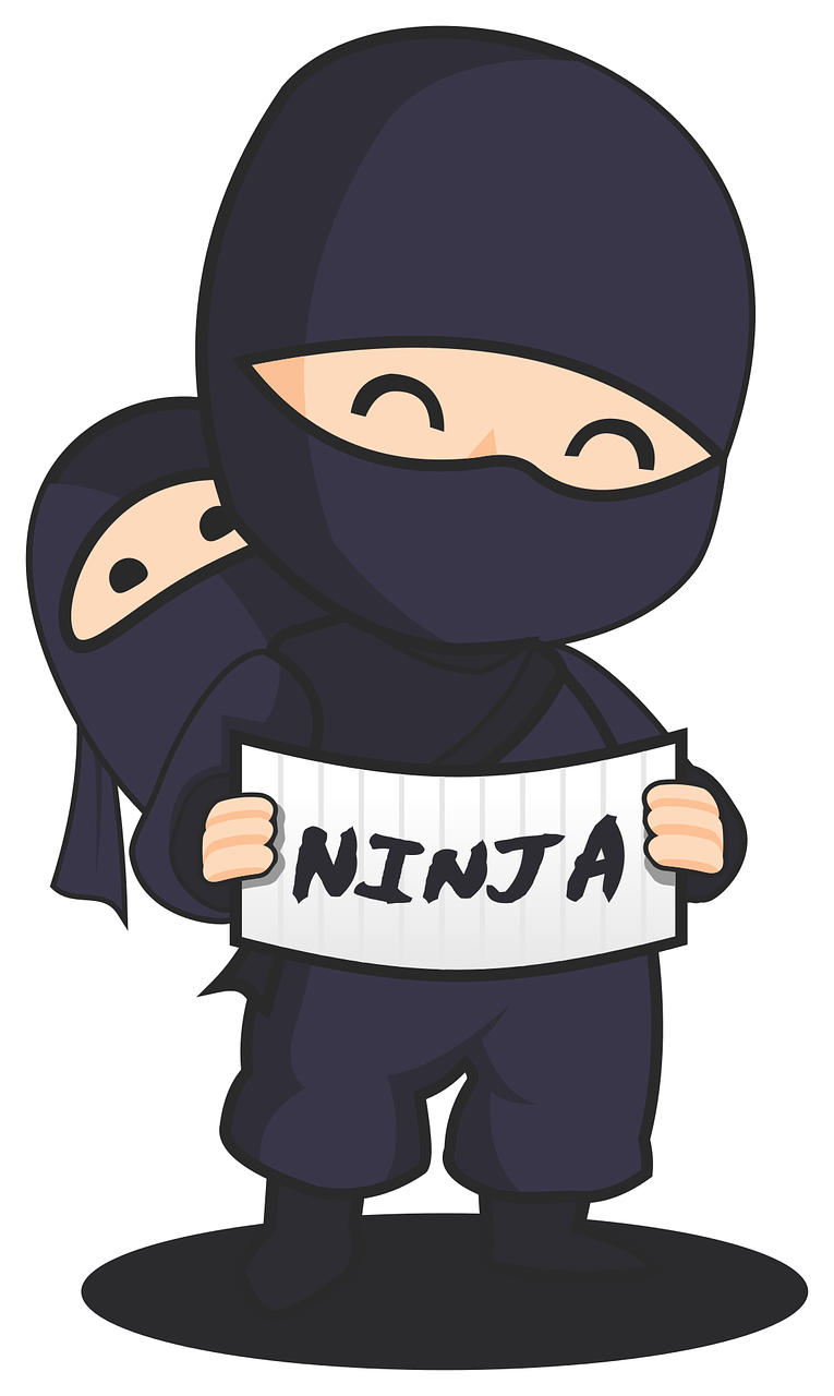 Ninja, Kūdikis, Tėvas, Animacinis Filmas, Japonija, Charakteris, Saunus, Nemokama Vektorinė Grafika, Nemokamos Nuotraukos,  Nemokama Licenzija