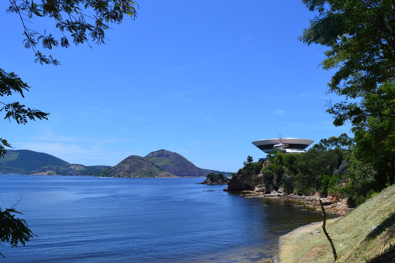 Niteroi, Muziejus, Mar, Skraidantis Lėkštelis, Architektūra, Rio De Žaneiras, Mac, Kelionė, Šiuolaikinio Meno Muziejus, Oscar Niemeyer