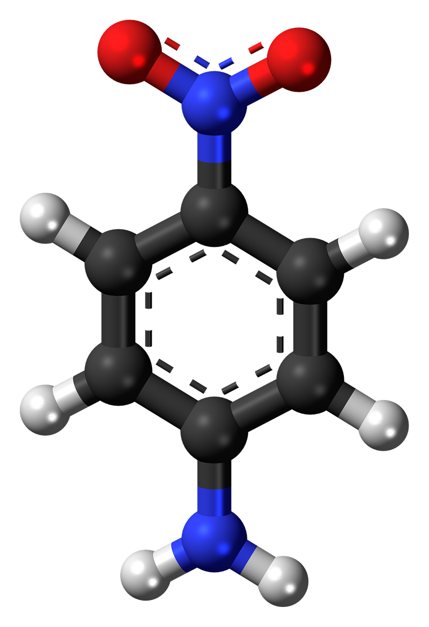 Nitroanilinas,  Molekulė,  Chemija,  Atomai,  Modelis,  Bondings,  Tyrimai,  Junginys,  Aromatiniai, Nemokamos Nuotraukos