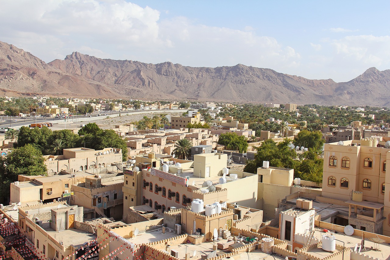 Nizwa Miestas,  Miestas,  Gražus,  Senamiestis,  Architektūra,  Miestas,  Panoraminis,  Kelionė,  Miesto Panorama,  Namas