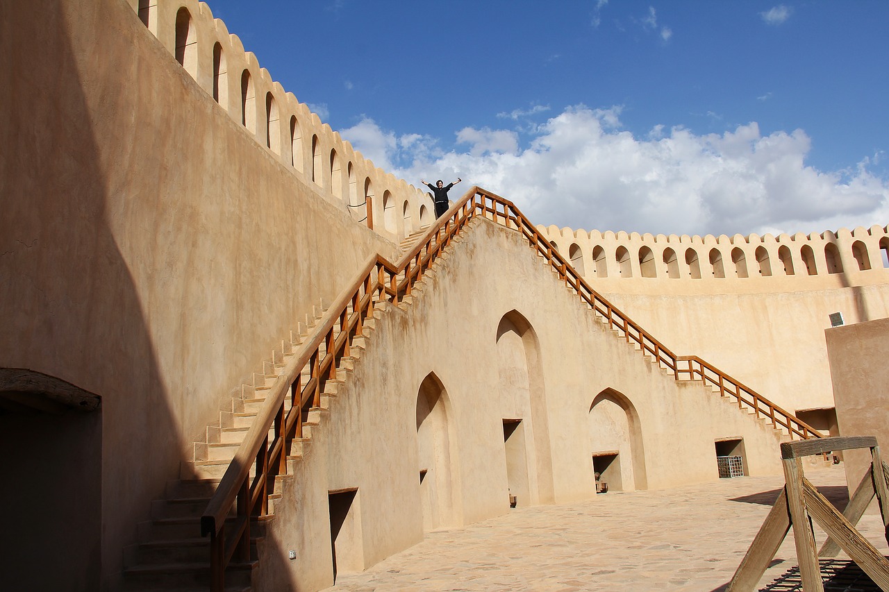 Nizwa Fortas,  Fortas,  Oman,  Kelionė,  Architektūra,  Dangus,  Turizmas,  Lauke,  Artimieji Rytai,  Atostogos