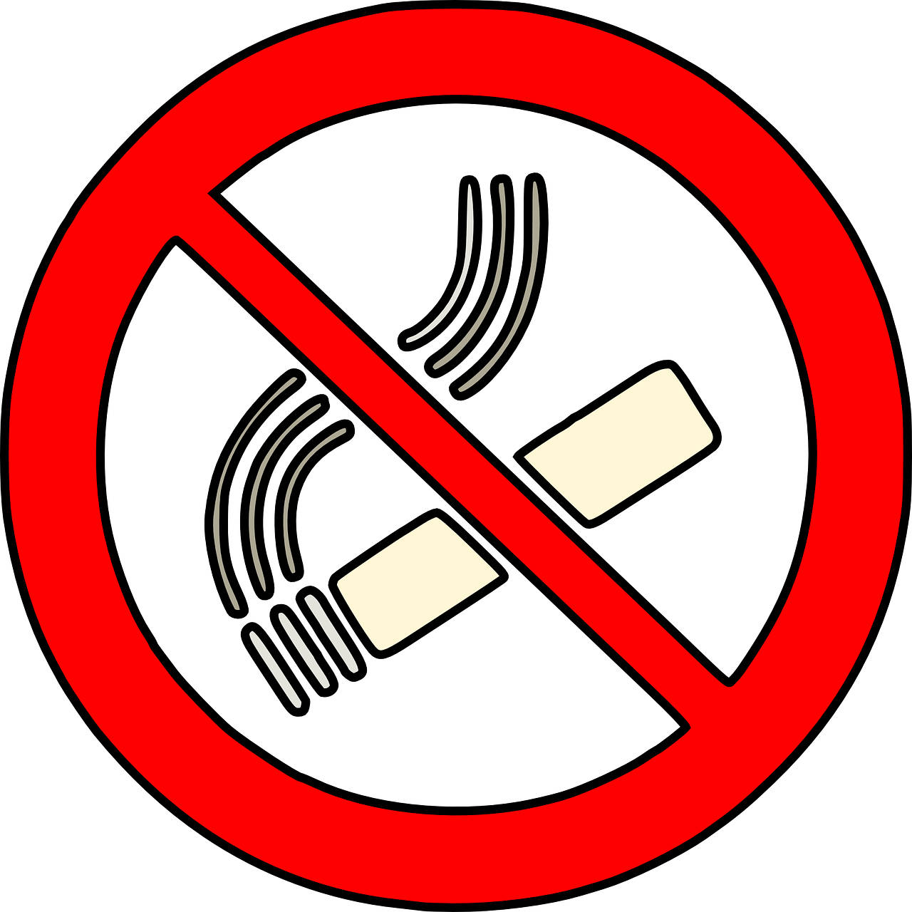 Ne, Rūkymas, Draudžiama, Sustabdyti, Cigarečių, Įspėjimas, Draudžiama, Nemokama Vektorinė Grafika, Nemokamos Nuotraukos,  Nemokama Licenzija
