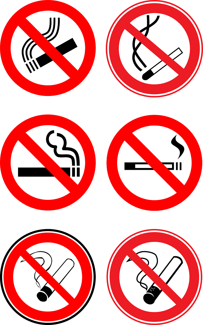 Nerūkantis, Draudžiami Ženklai, Draudimo Ženklai, Uždrausta, Ženklai, Draudžiama, Draudžiama, Rūkymas, Cigarečių, Tabakas