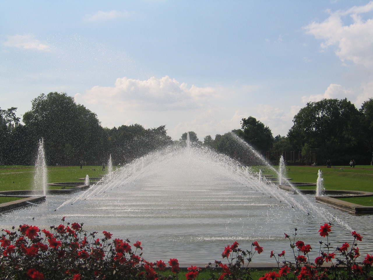 Nordpark Dusseldorf, Fontanas, Vandens Funkcija, Vandens Fontanas, Nemokamos Nuotraukos,  Nemokama Licenzija