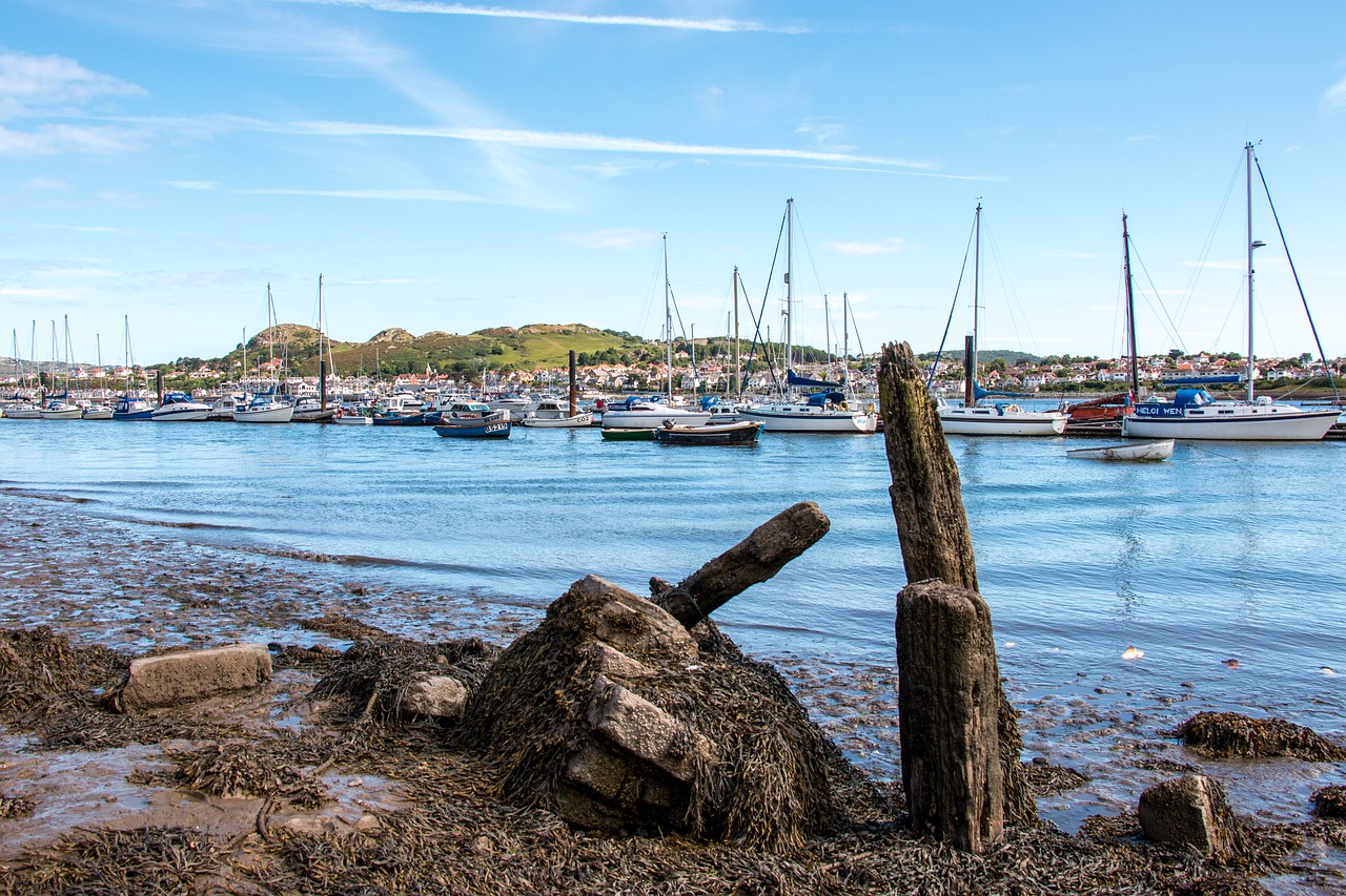 Šiaurės Velsas, Conwy Bay, Jūra, Įlanka, Kranto, Šiaurė, Pajūryje, Valų Kalba, Krantas, Smėlis