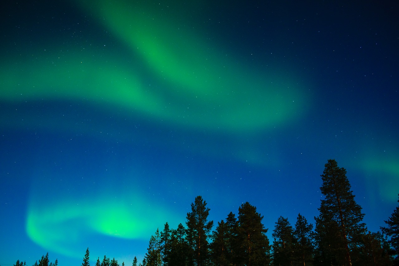 Šiaurės Pašvaistė, Aurora Borealis, Laplandas, Aurora, Inari, Suomių Laplandas, Nemokamos Nuotraukos,  Nemokama Licenzija