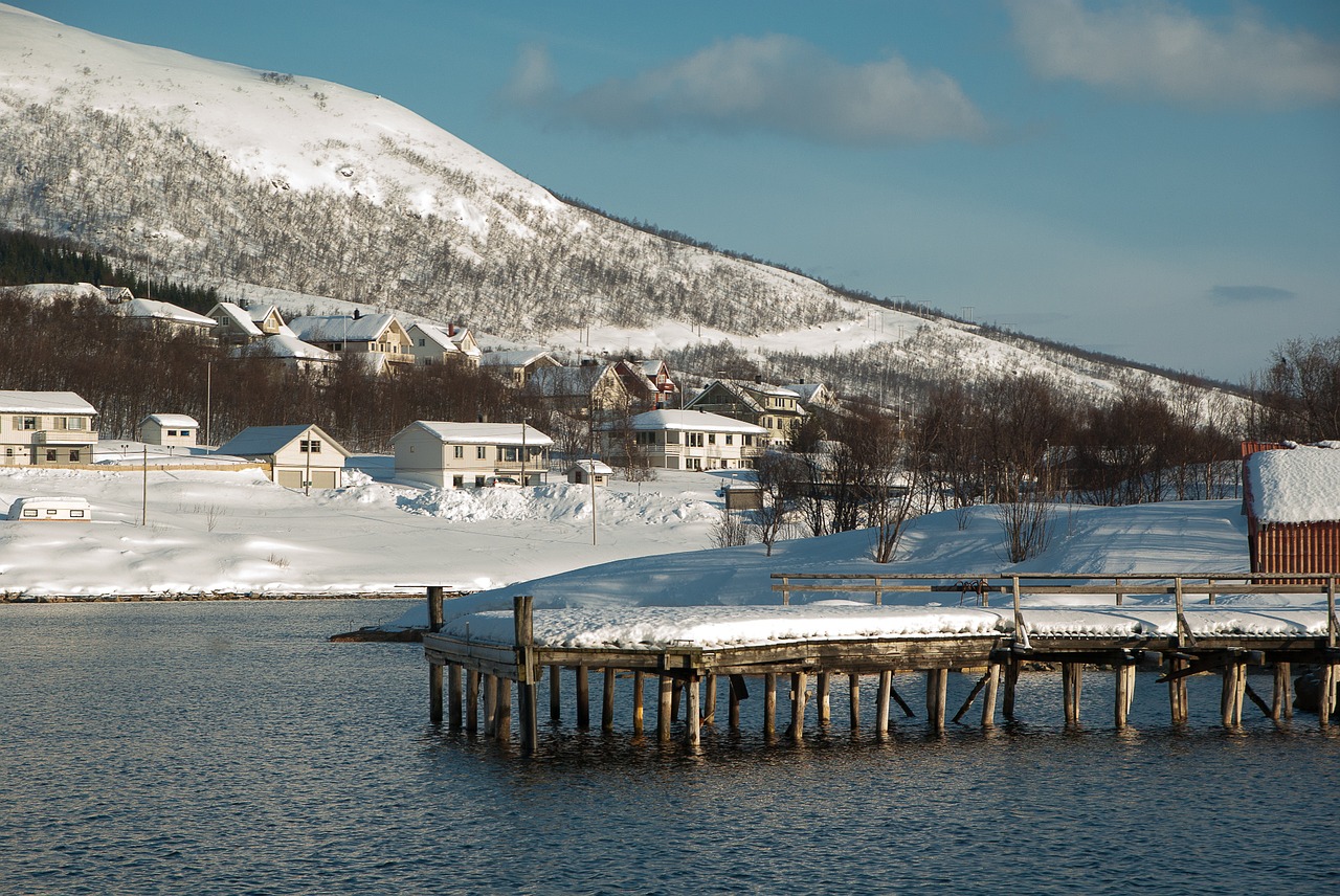 Norvegija, Tromso, Fjordas, Uostas, Prieplauka, Sniegas, Nemokamos Nuotraukos,  Nemokama Licenzija