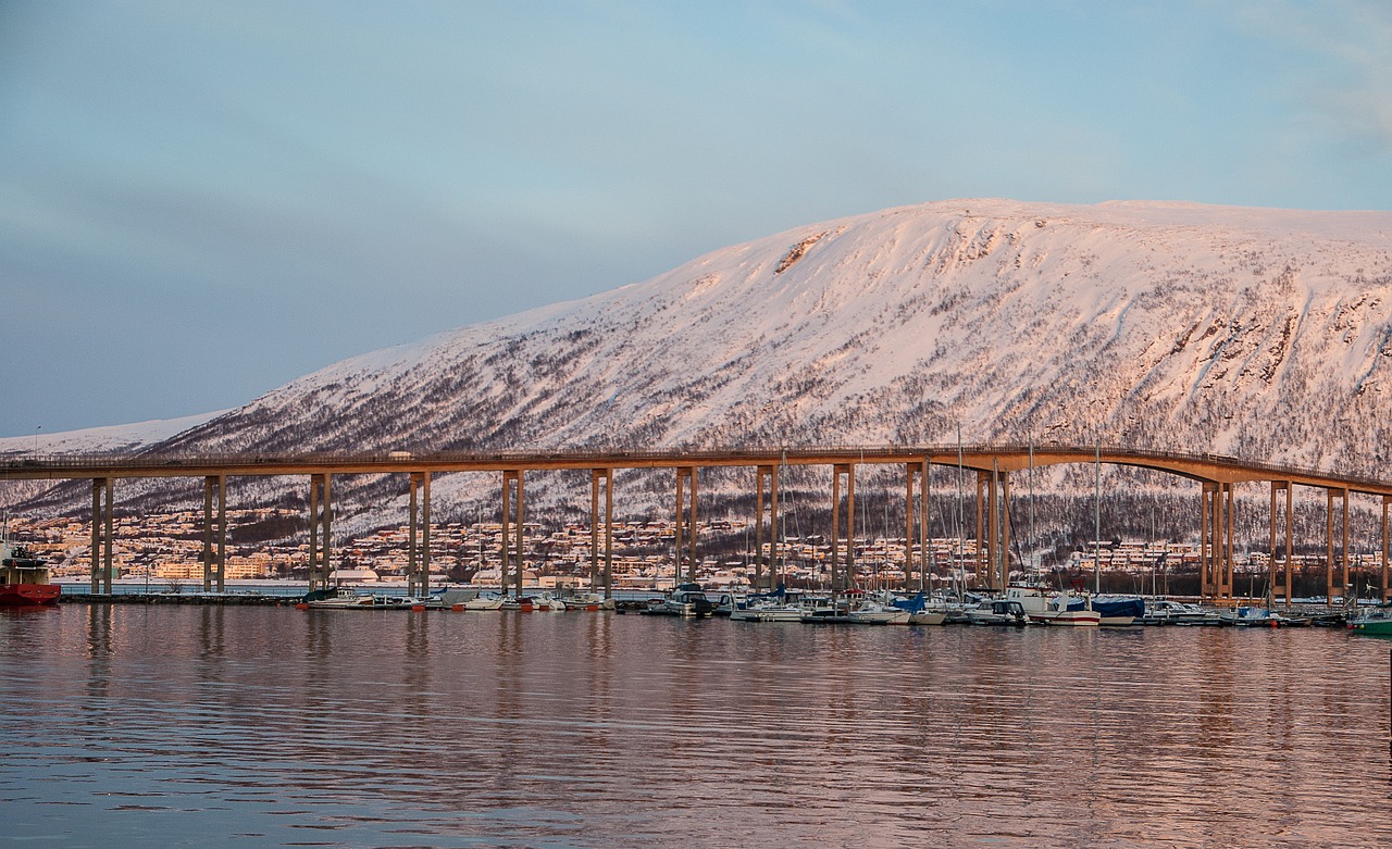 Norvegija, Tromso, Tiltas, Fjordas, Nemokamos Nuotraukos,  Nemokama Licenzija