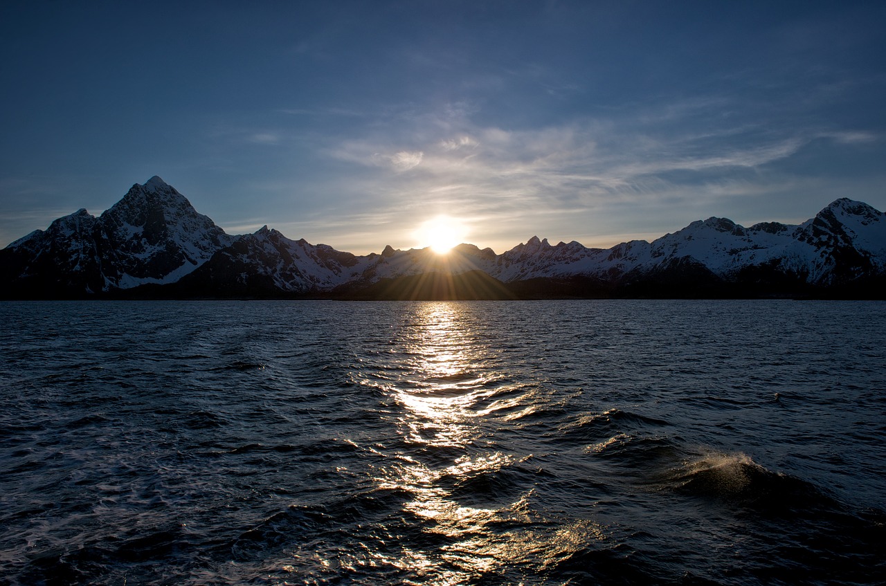 Norvegija, Lofoten, Skandinavija, Kraštovaizdis, Gamta, Norge, Hurtigruten, Kalnai, Kelionė, Dangus