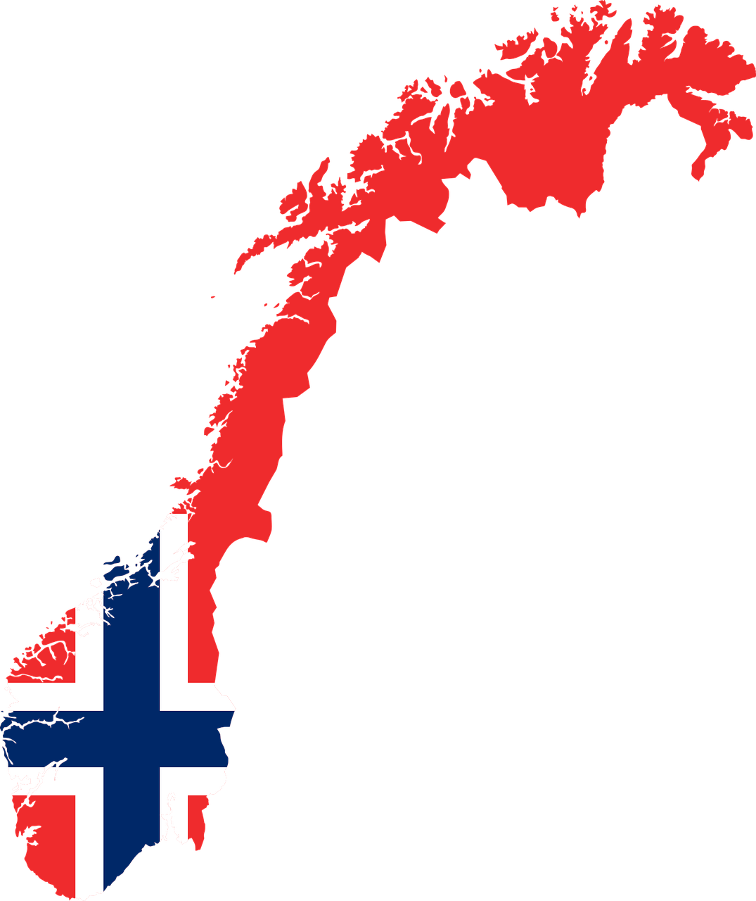 Norvegija, Šalis, Europa, Vėliava, Sienos, Žemėlapis, Tauta, Geografija, Kartografija, Svg