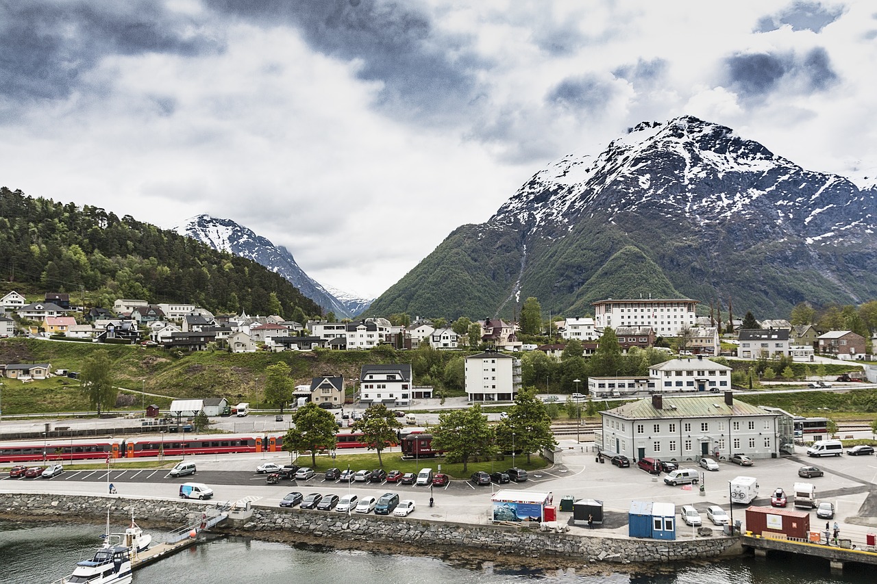 Norvegija, Andalsnes, Kraštovaizdis, Dangus, Kelionė, Lauke, Fjordas, Vaizdingas, Kalnas, Turizmas