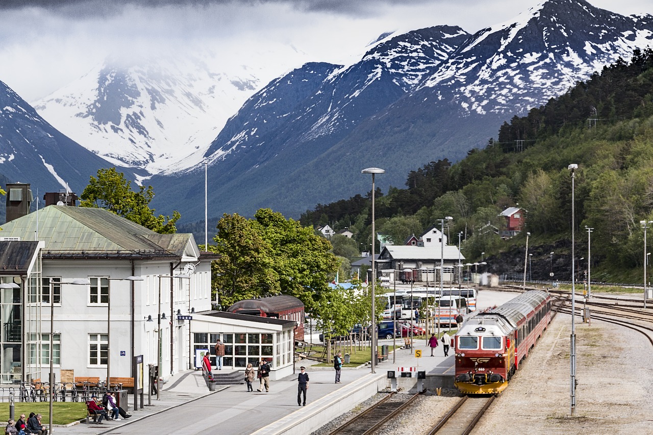 Norvegija, Andalsnes, Kraštovaizdis, Gamta, Dangus, Kelionė, Lauke, Fjordas, Vaizdingas, Kalnas