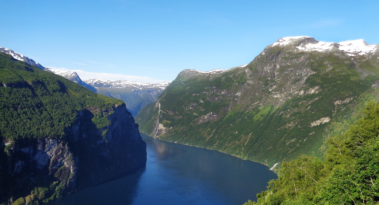 Norvegija, Gamta, Norvegijos Jūra, Skandinavija, Fjordas, Kraštovaizdis, Vanduo, Kalnai, Kalnų Peizažas, Rokas