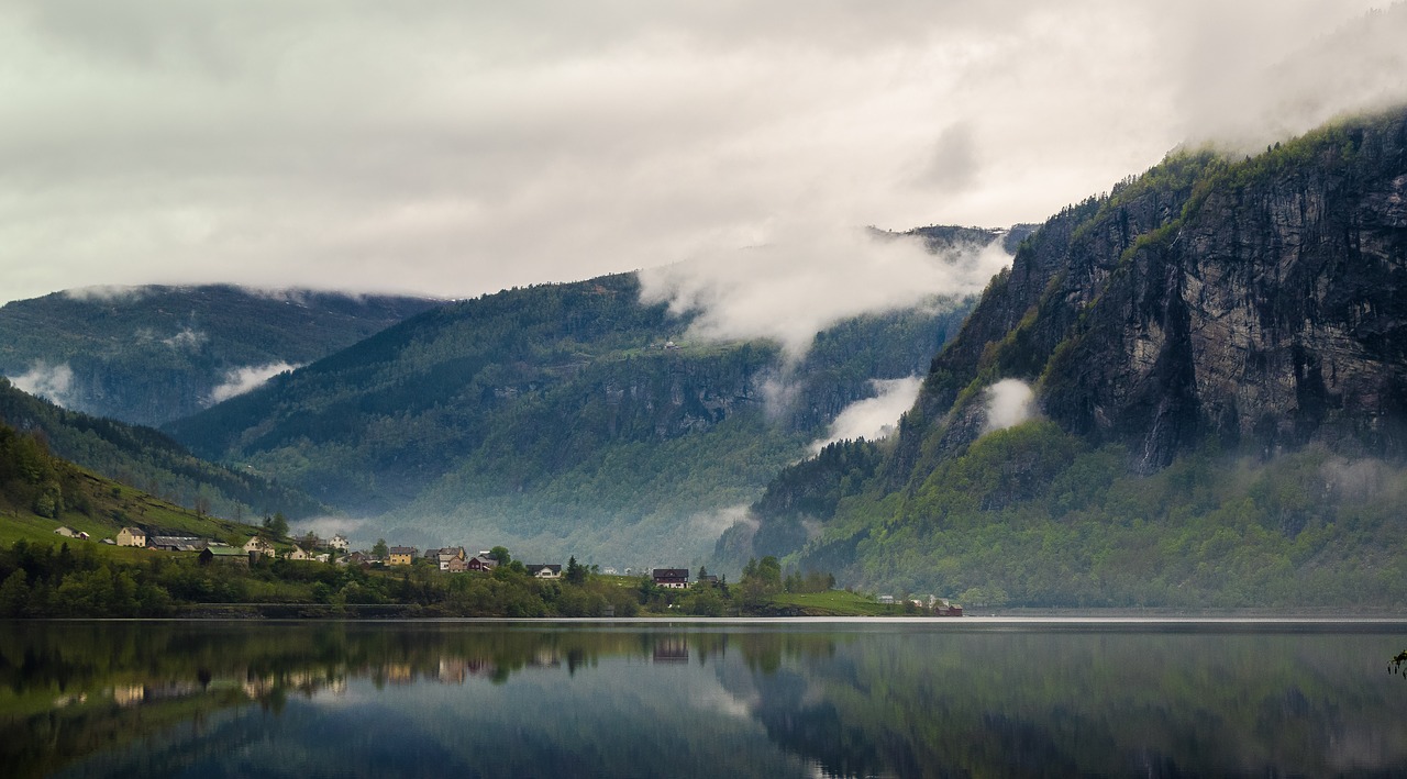 Norvegija, Fjordai, Lofoten, Kalnai, Vaizdas, Vasara, Gamta, Kraštovaizdis, Fjordas, Vanduo