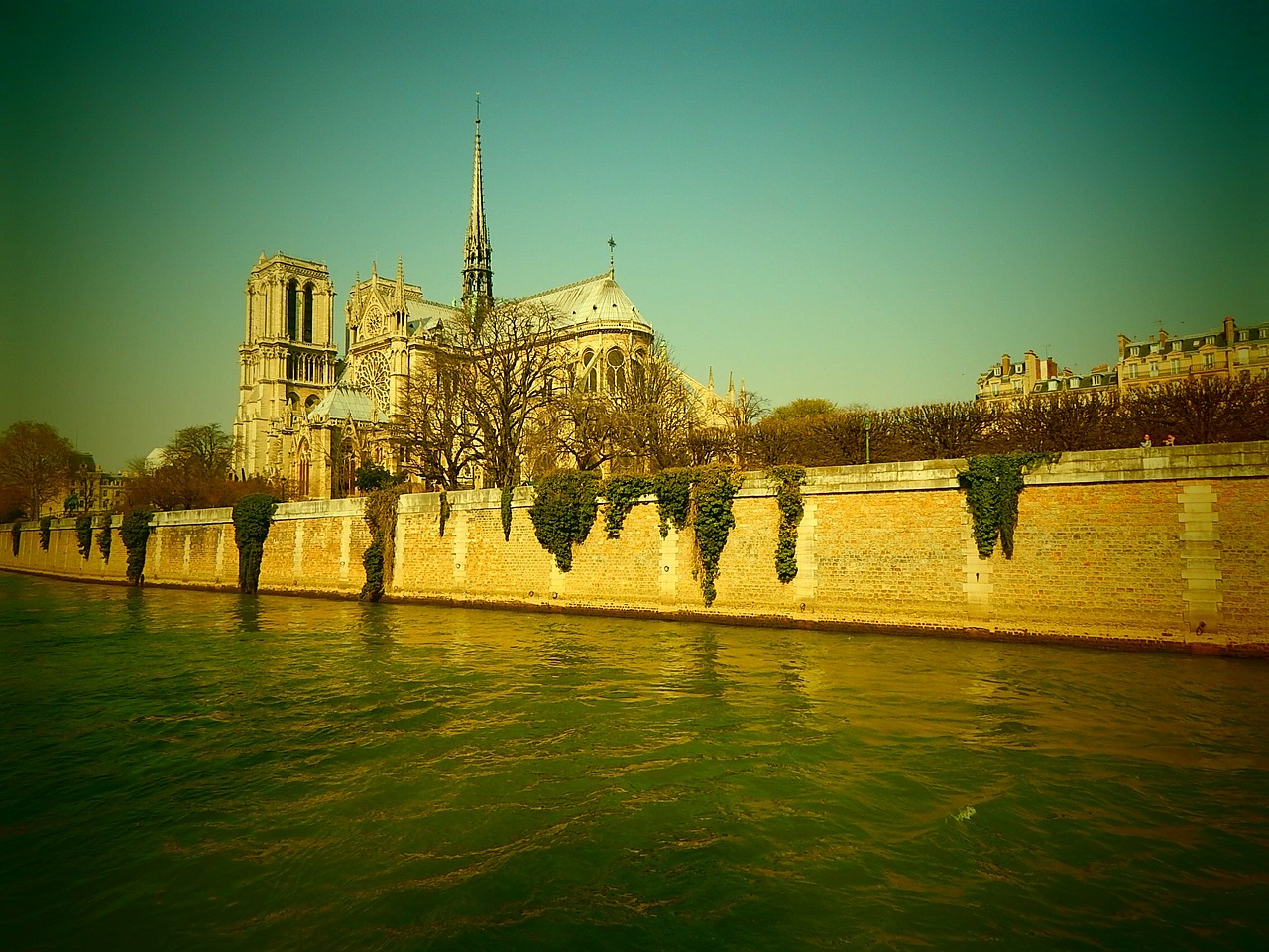 Notre Dame, Katedra, Jo, Upė, Paris, Dom, Münsteris, Bažnyčia, Rhaeto Romanic, France