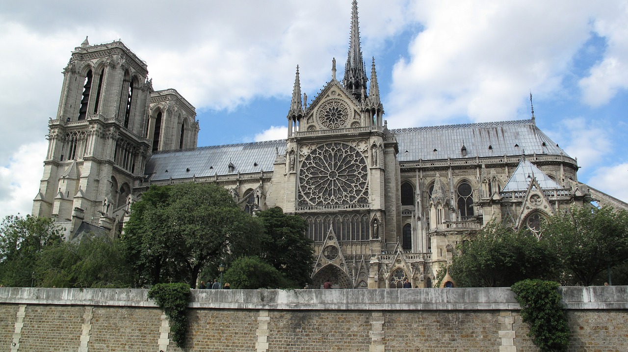 Notre Dame, Paris, France, Bažnyčia, Katedra, Dame, Notre, Architektūra, Europa, Prancūzų Kalba