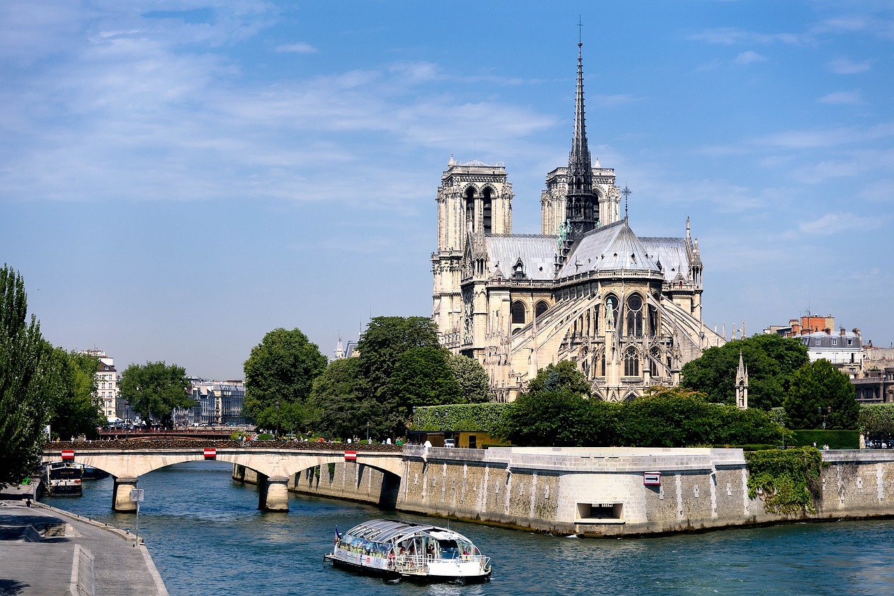 Mūsų Ponia, Paryžius, Upė Seine, Katedra, Bažnyčia, Architektūra, Gotika, Prancūzų, Žymus Objektas, Prancūzija