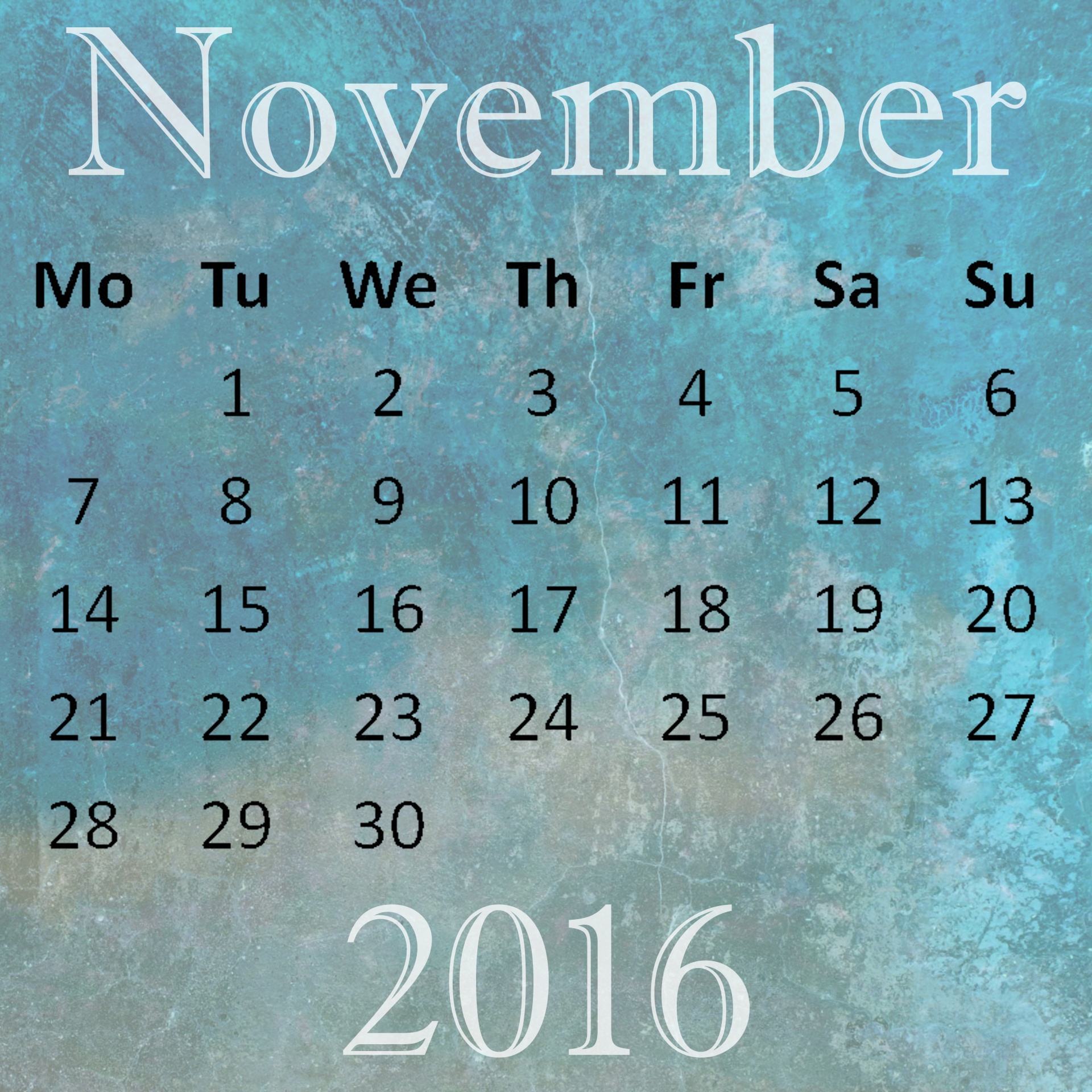 Lapkritis,  2016,  Kalendorius,  Plakatas,  Tapetai,  Data,  Diena,  Laikas,  Mėnuo,  Kas Mėnesį