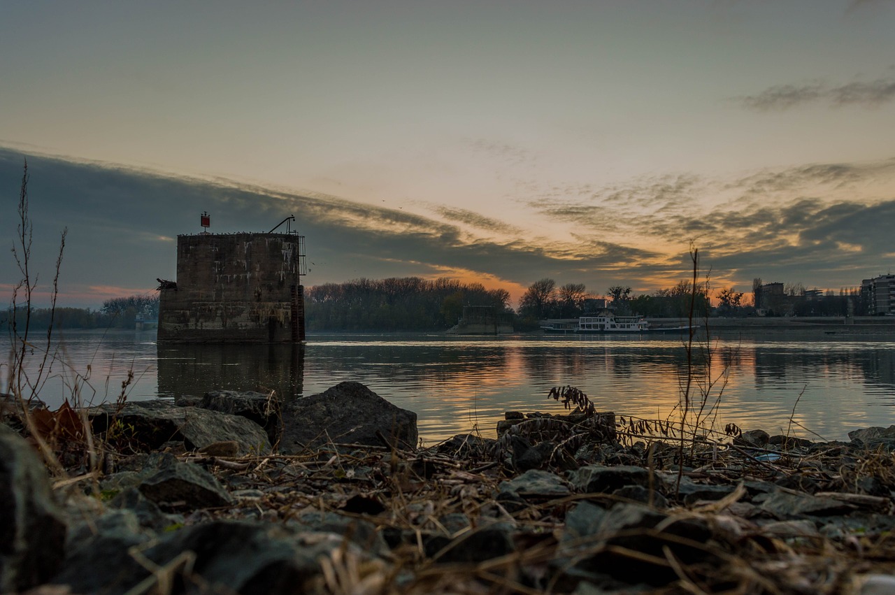 Novi Sad, Serbija, Kraštovaizdis, Saulėlydis, Danube, Europa, Upė, Gamta, Nemokamos Nuotraukos,  Nemokama Licenzija