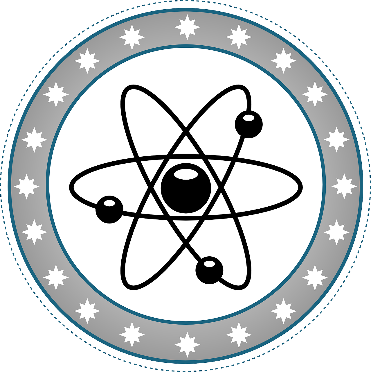 Branduolinė, Atomas, Mygtukas, Emblema, Nemokama Vektorinė Grafika, Nemokamos Nuotraukos,  Nemokama Licenzija