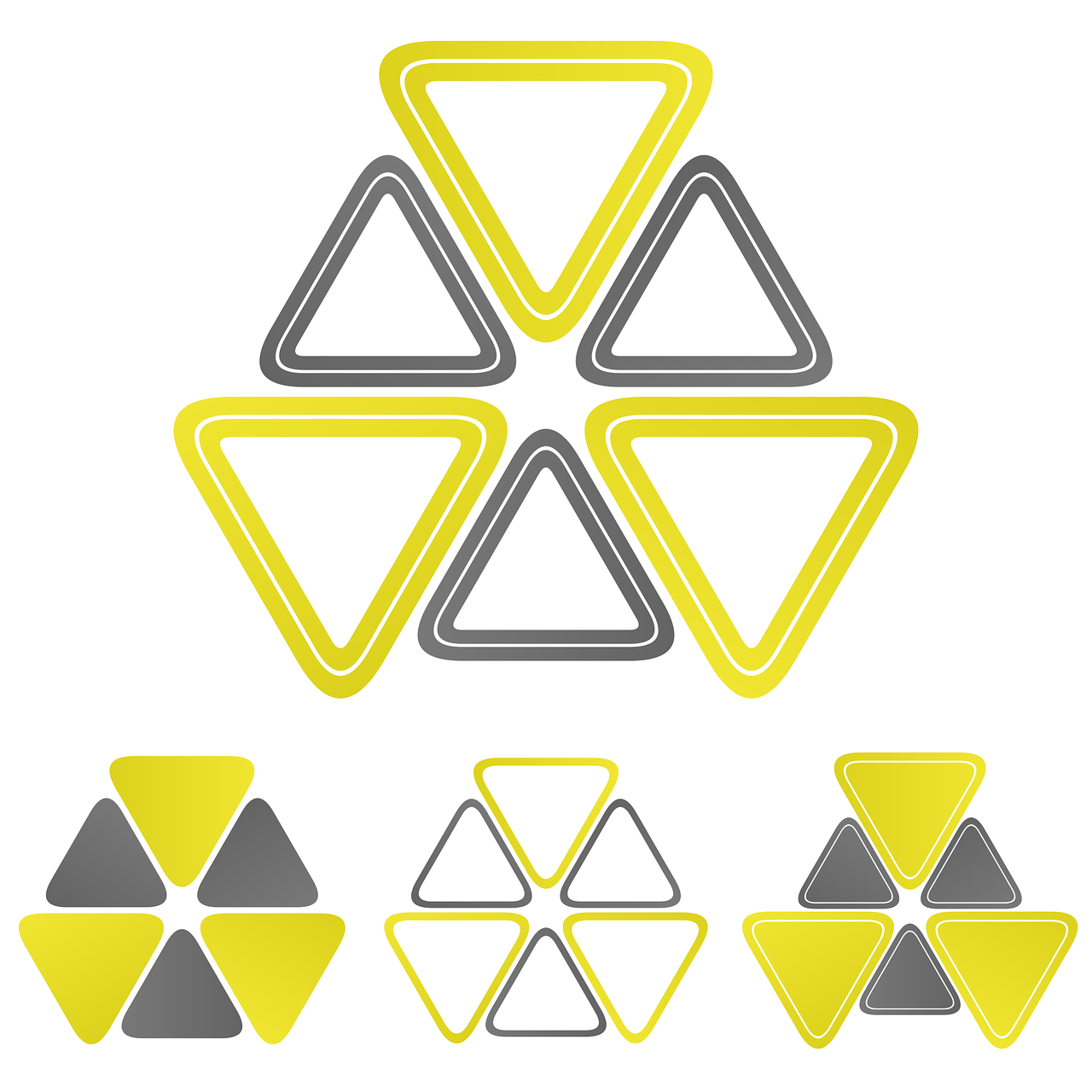 Branduolinė, Logotipas, Piktograma, 3, Toksiškas, Biohazard, Trys, Grafika, Galia, Šešiakampis