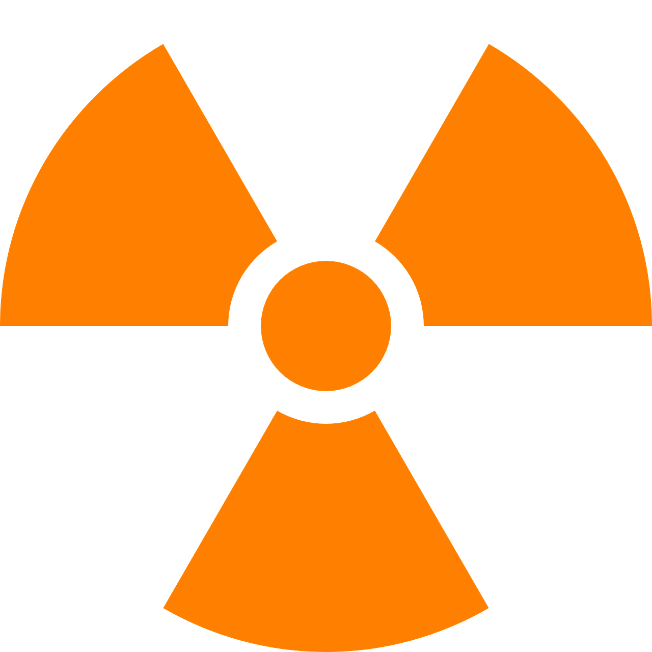 Branduolinė, Įspėjimas, Simbolis, Oranžinė, Radiacija, Energija, Pavojus, Radioaktyvus, Atominė, Galia