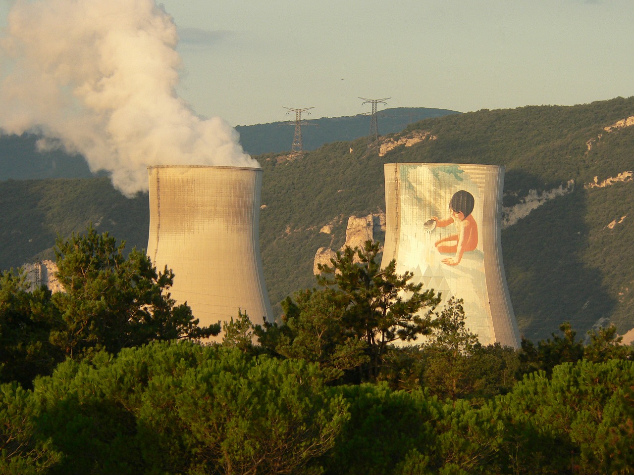 Atominė Elektrinė, Kruša, Ardèche, France, Atominė Energija, Pramoninis, Industrija, Galia, Branduolinė, Energija