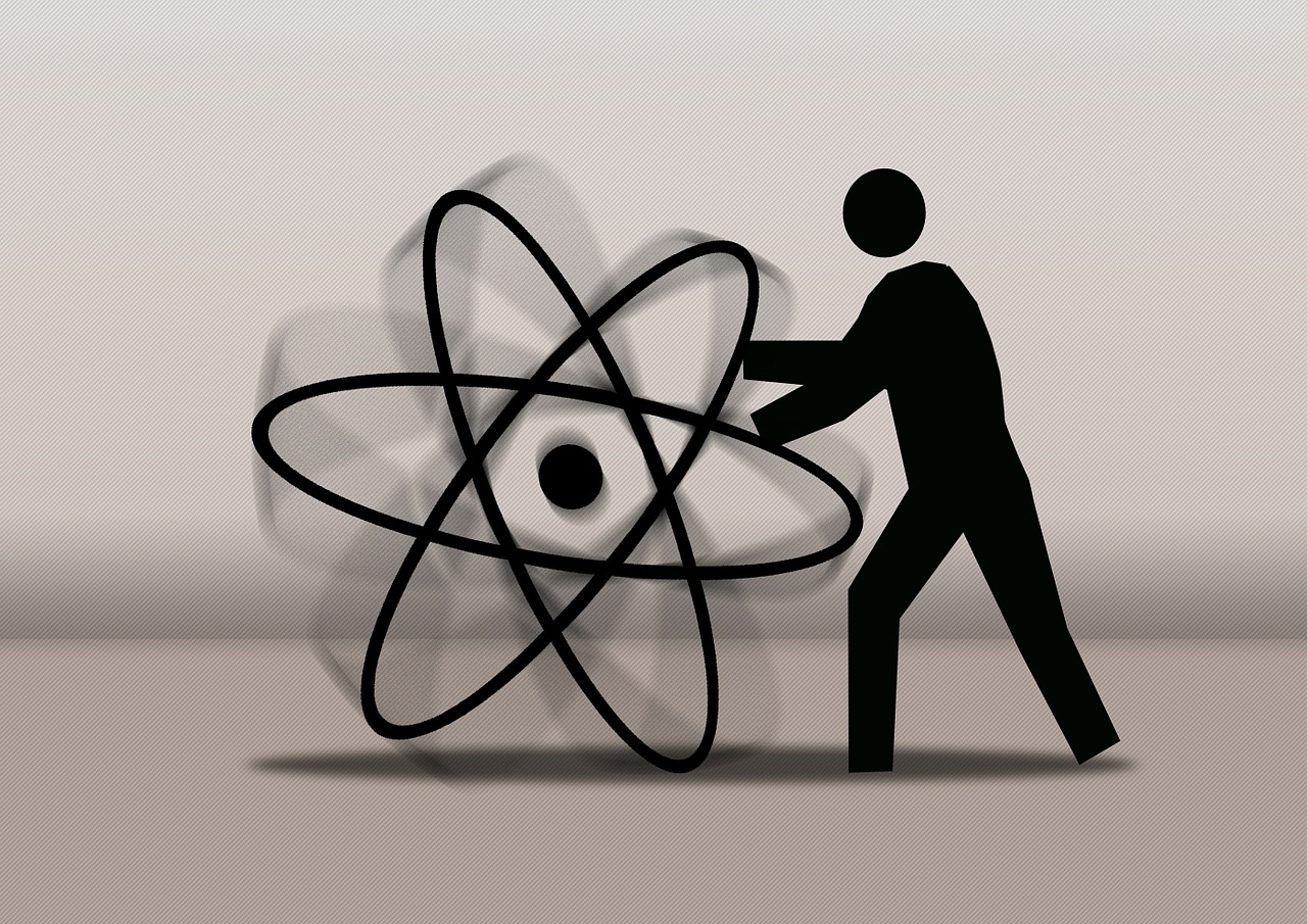 Atominė Energija, Atomas, Atominis Branduolys, Modulis, Molekulė, Protonas, Elektronas, Neutronas, Vyras, Siluetas