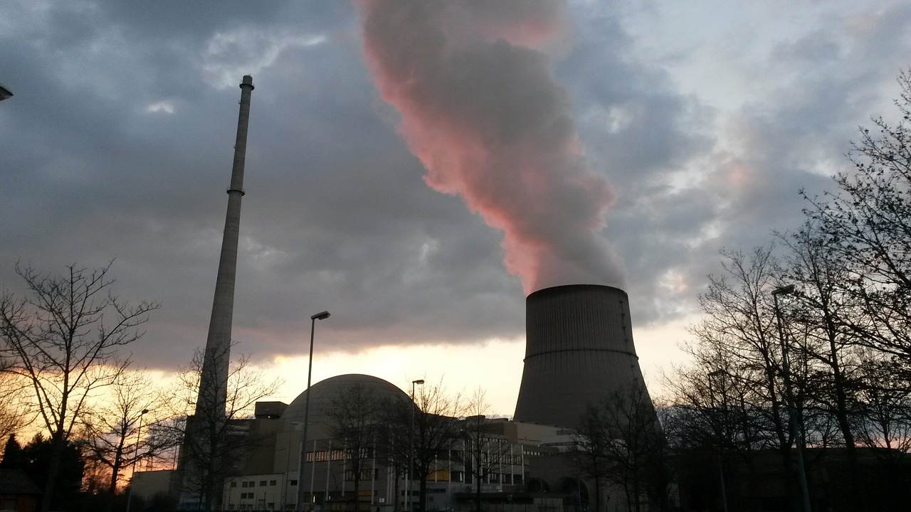 Atominė Jėgainė, Atominė Energija, Vakaras, Emsland, Nemokamos Nuotraukos,  Nemokama Licenzija
