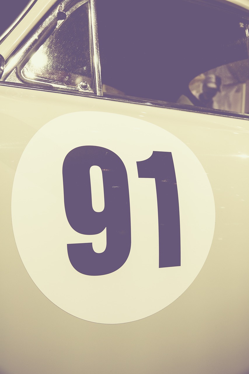 Numeris, Personažai, Automatinis, Pkw, Klasikinis, Oldtimer, Porsche, 356, 91, Durys