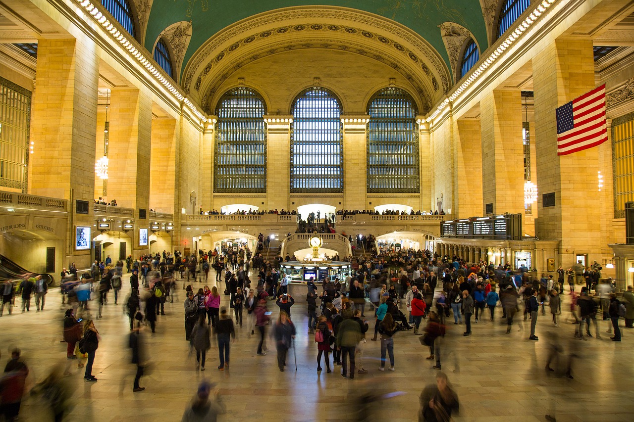 Nyc, Didžioji Centrinė Stotis, Manhatten, Juoda Ir Balta, Vienspalvis, Nemokamos Nuotraukos,  Nemokama Licenzija