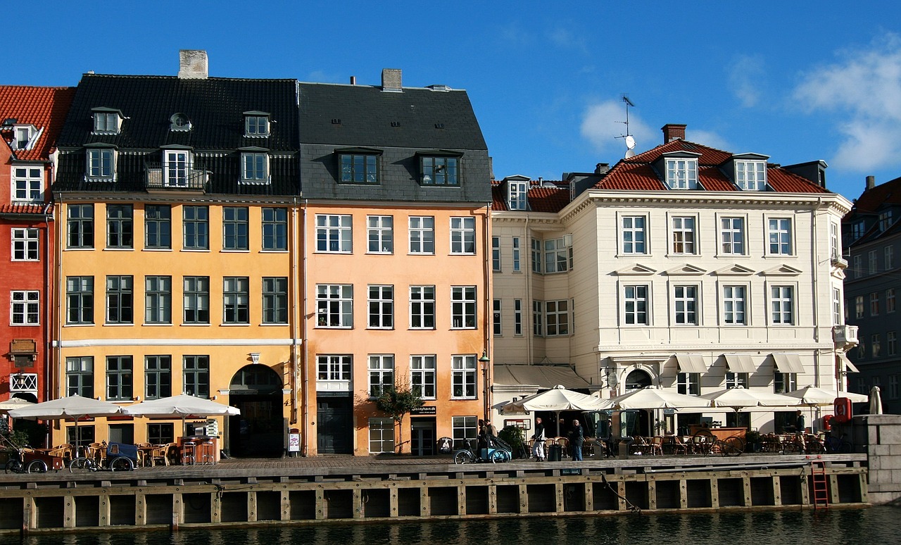Nyhavn Rajonas, Vanduo, Kopenhaga, Denmark, Kranto, Kanalas, Pramogos, Fasadai, Pastatai, Architektūra