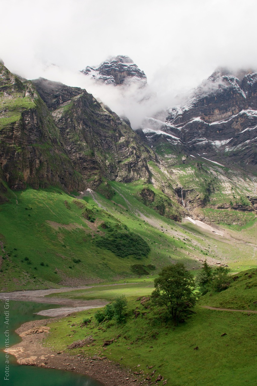 Oberblegisee, Bergsee, Šveicarija, Glarus Kantonas, Glarus, Glarus Alps, Vasara, Kalnas, Nemokamos Nuotraukos,  Nemokama Licenzija