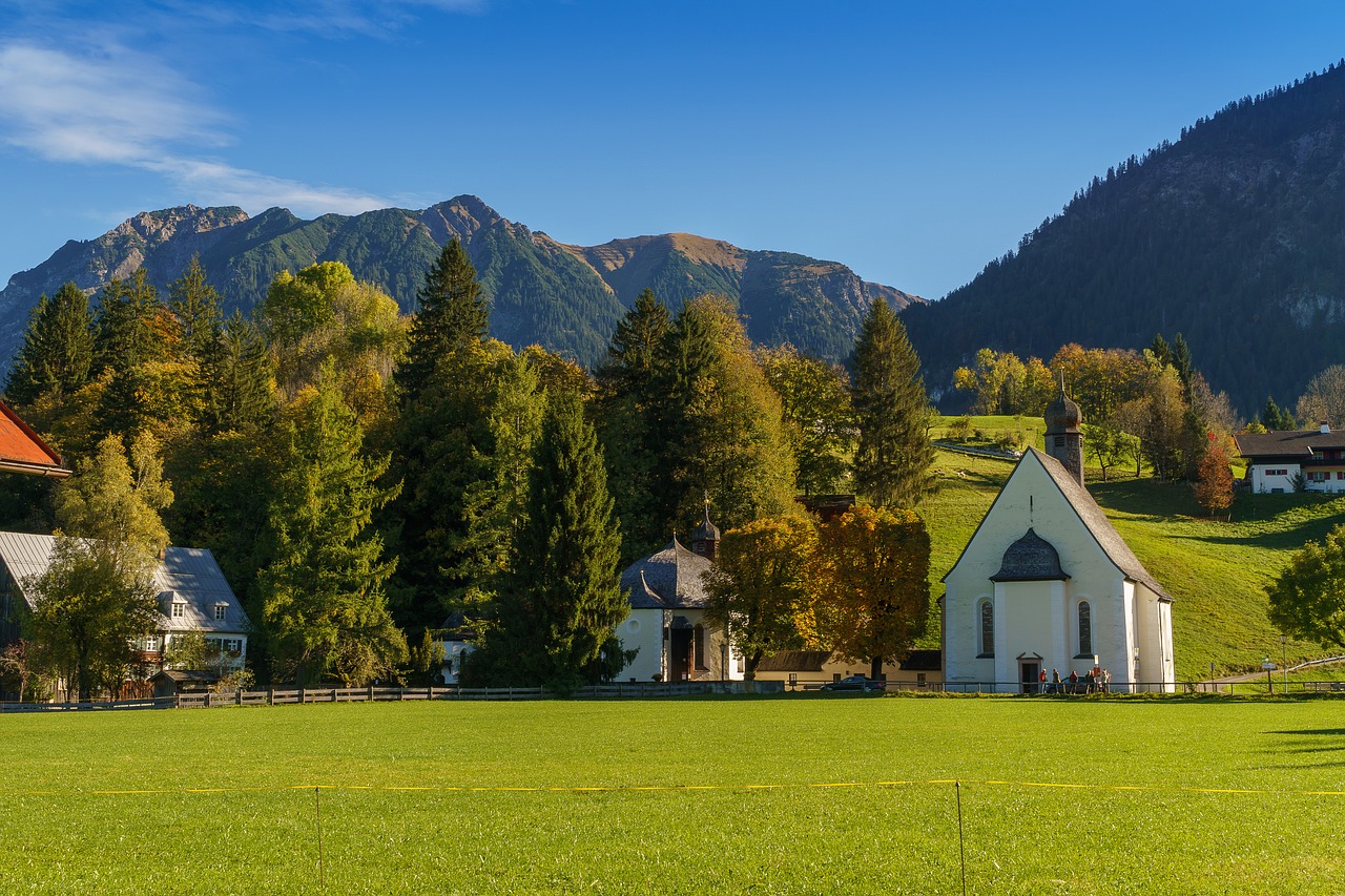 Oberstdorf, Suedwiesen, Allgäu, Alpių, Kalnai, Kraštovaizdis, Žygiai, Gamta, Dangus, Miškas