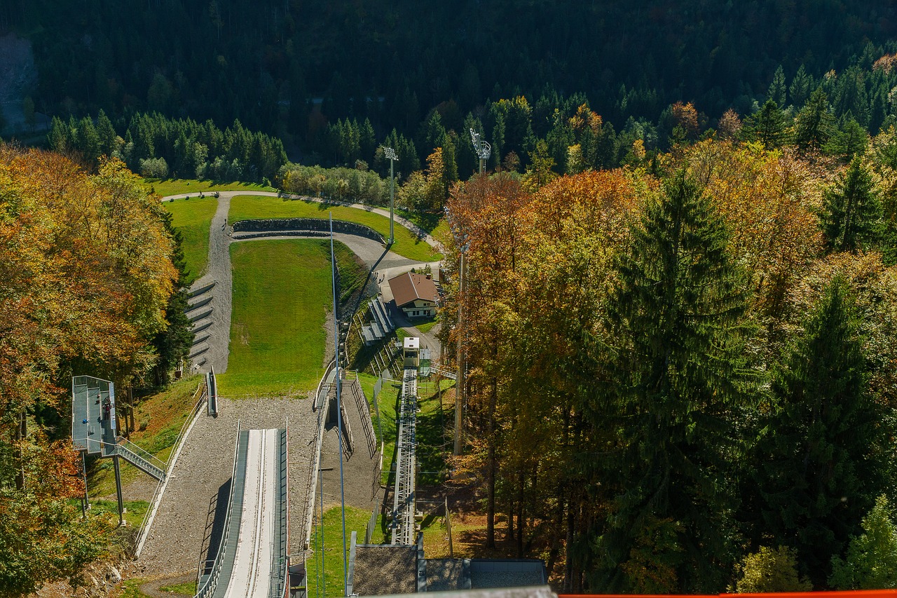 Oberstdorf, Heini Klopfer Slidinėjimo Kalno, Allgäu, Alpių, Kalnai, Kraštovaizdis, Žygiai, Gamta, Dangus, Miškas