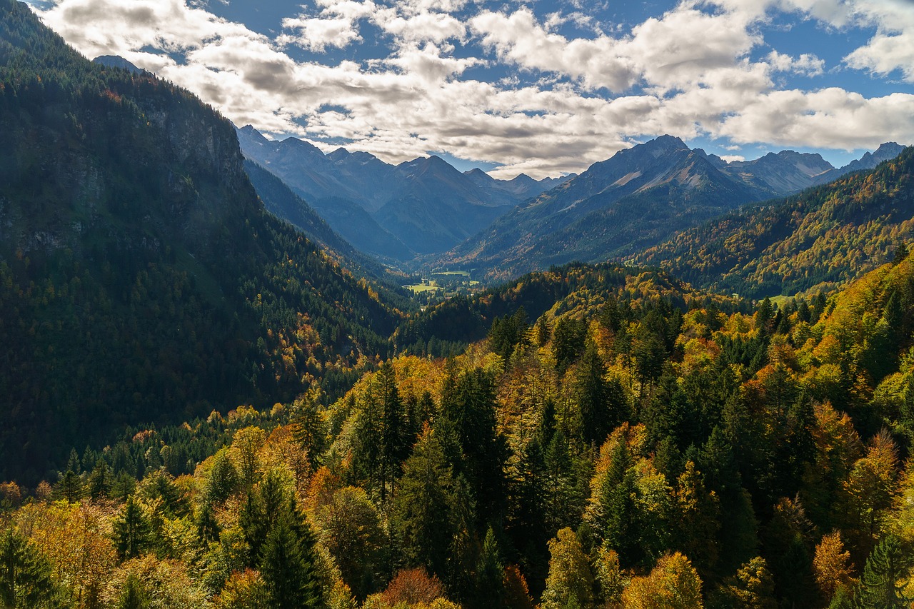Oberstdorf, Heini Klopfer Slidinėjimo Kalno, Nijatachalis, Allgäu, Alpių, Kalnai, Kraštovaizdis, Žygiai, Gamta, Dangus