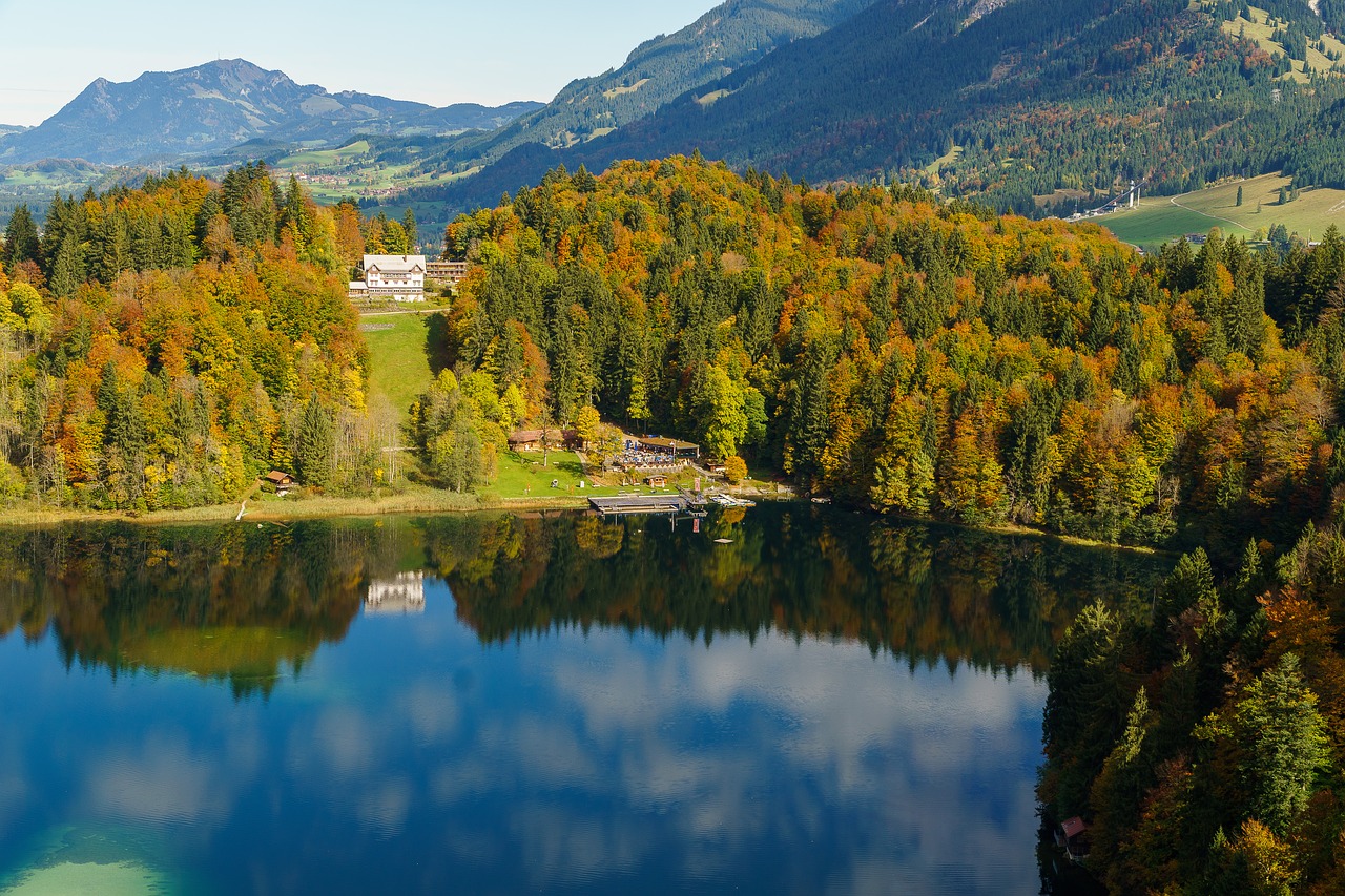 Oberstdorf, Heini Klopfer Slidinėjimo Kalno, Nemokamas Beršas, Ežeras, Vanduo, Allgäu, Alpių, Kalnai, Kraštovaizdis, Žygiai