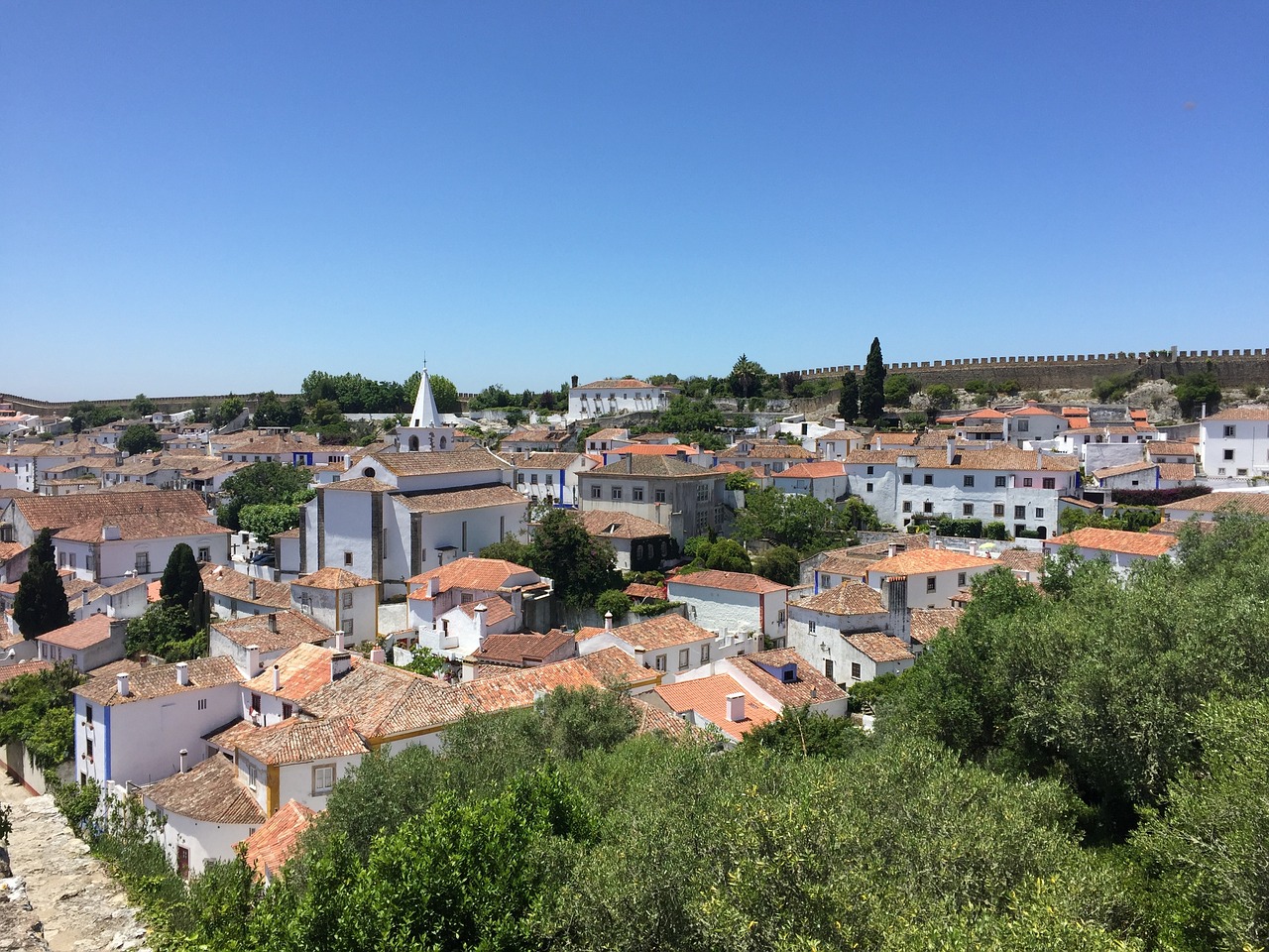 Obidos, Portugal, Miestas, Gynybinė Siena, Nemokamos Nuotraukos,  Nemokama Licenzija