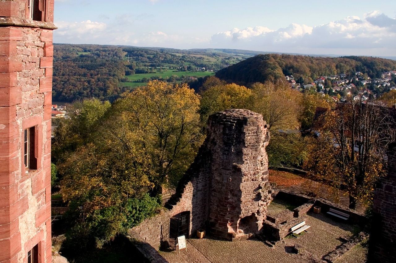 Odenwald, Dilsberg, Kraštovaizdis, Rune, Vaizdas, Panorama, Nemokamos Nuotraukos,  Nemokama Licenzija