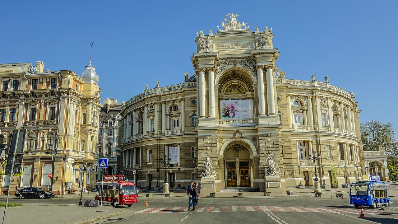 Odessa, Teatras, Rytas, Dangus, Nemokamos Nuotraukos,  Nemokama Licenzija