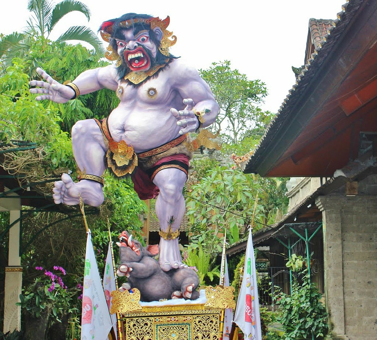 Ogoh-Ogoh, Bali, Indonezija, Indonesian, Ubud, Skulptūra, Paminklas, Statula, Kūrybingas, Meno Kūriniai