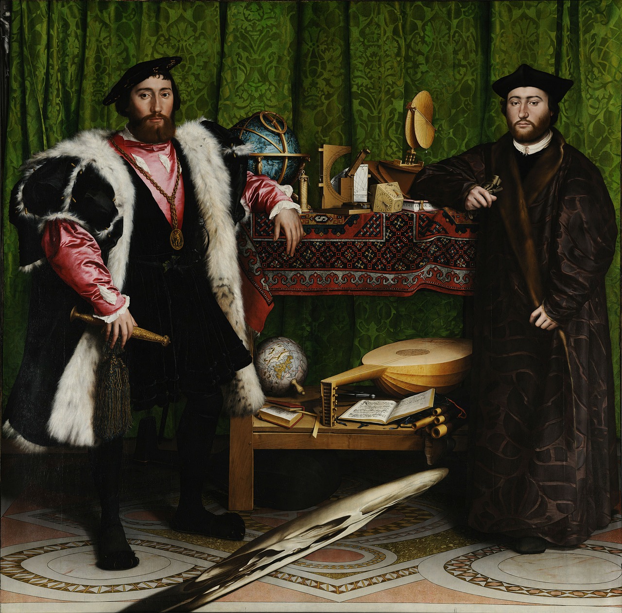 Tapyba Aliejiniais Dažais, Pasiuntinys, Džentelmeniškai, Kilnus, Vyras, Meras, Menas, Hans Holbein Jaunesnis, 1533, Nemokamos Nuotraukos
