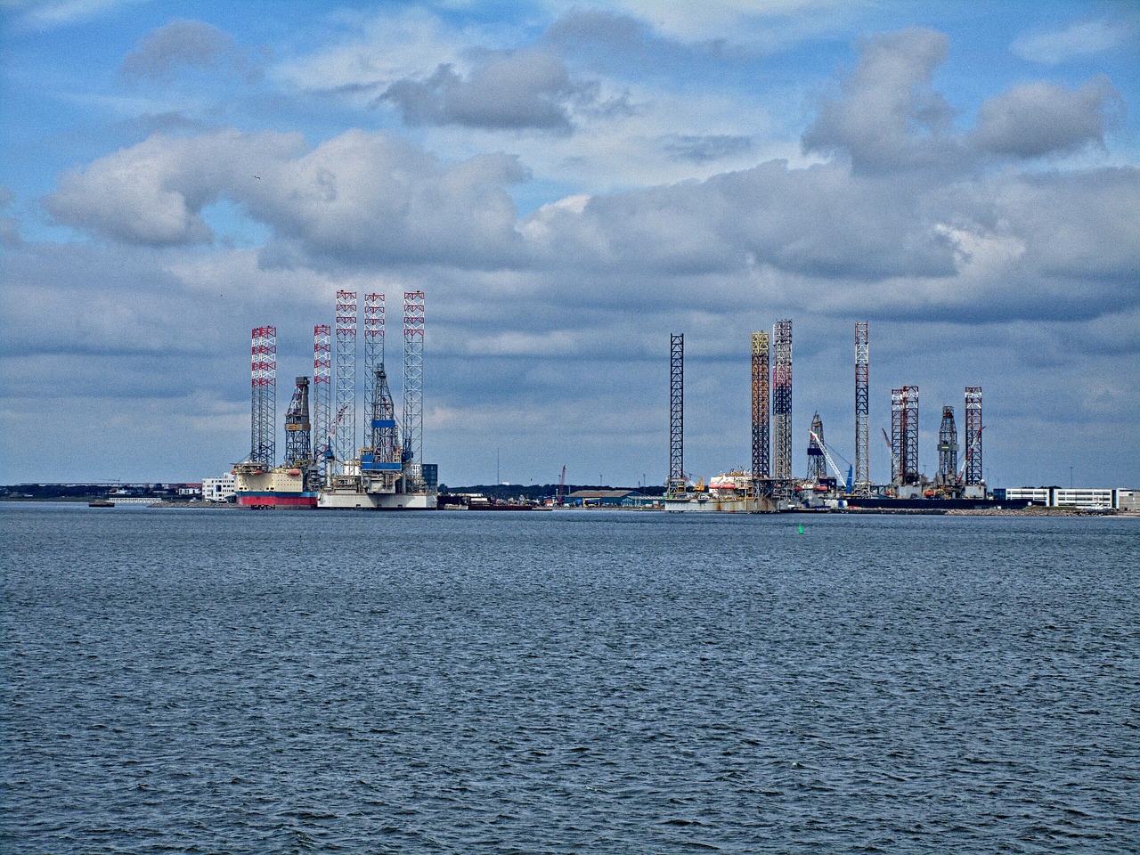 Naftos Platforma, Denmark, Uostas, Nemokamos Nuotraukos,  Nemokama Licenzija