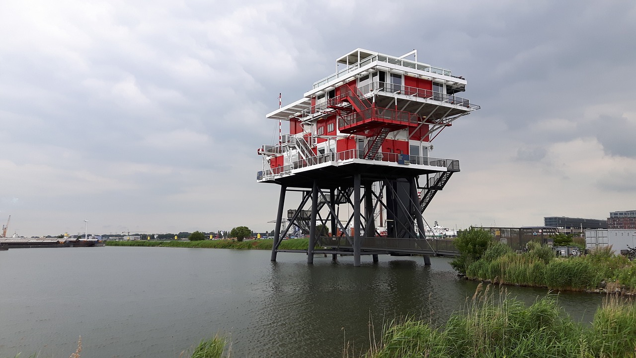 Naftos Platforma, Rem Salė, Amsterdamas, Uostas, Ij, Nemokamos Nuotraukos,  Nemokama Licenzija