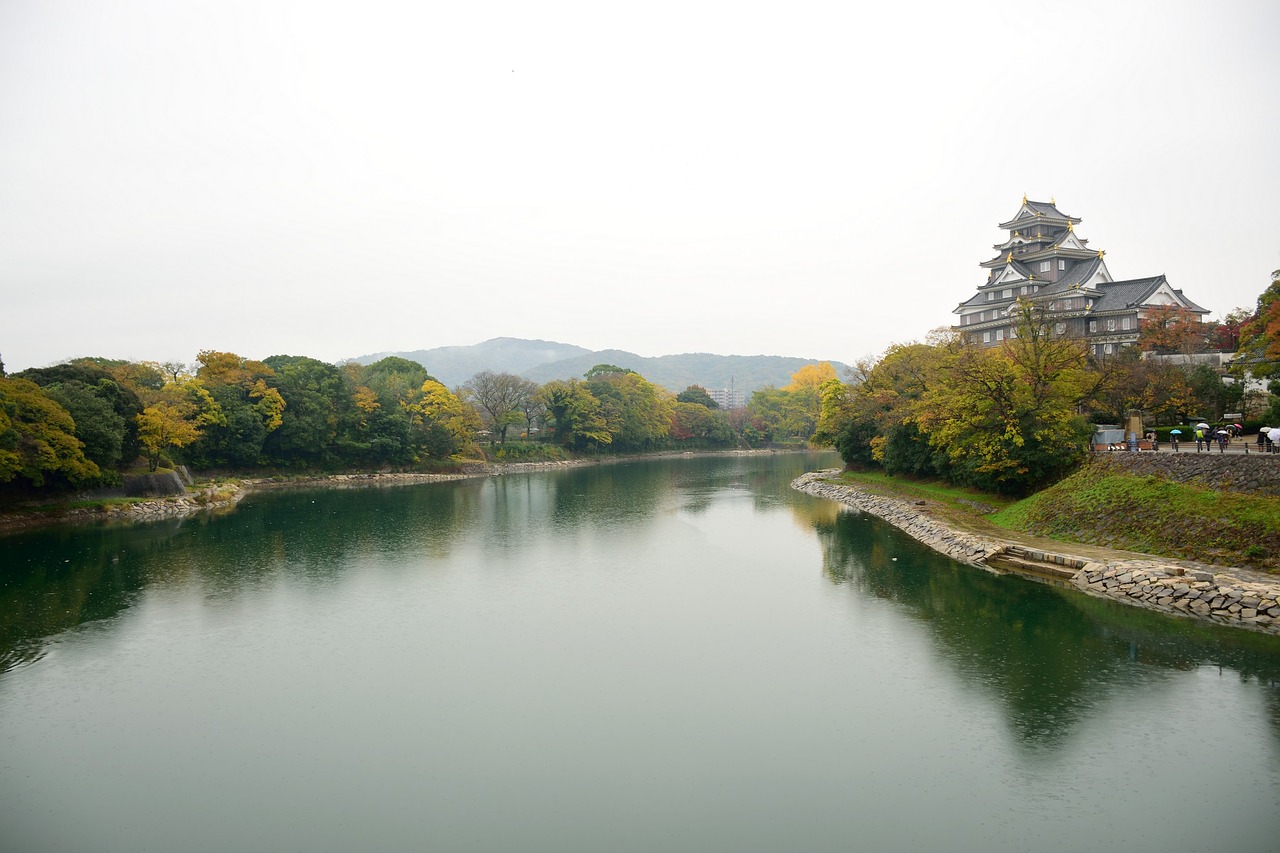 Okayama,  Pilis,  Geltona,  Lapų,  Upė,  Ruduo,  Lapai,  Kelias, Nemokamos Nuotraukos,  Nemokama Licenzija